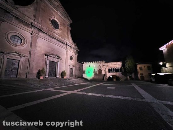 Viterbo - Le luminarie del centro stoprico