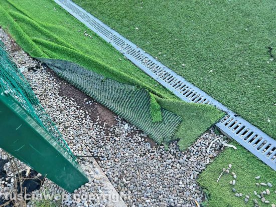 Viterbo - La devastazione del campo sportivo del Pilastro