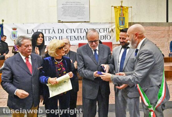 Civitavecchia - La consegna della pergamena e delle chiavi della città a Andrea Riccardi