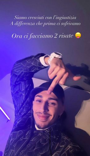 La storia su Instagram del rapper Baby Gang dopo la condanna a 5 anni e 2 mesi