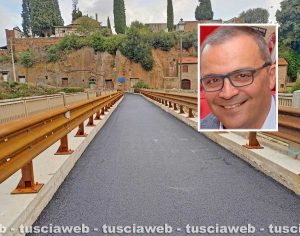 Il ponte di Blera - Nel riquadro: Nicola Mazzarella