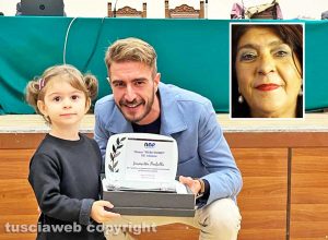 Costanza e Gabriele Achilli - Nel riquadro: Simonetta Pachella