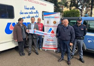 Tarquinia - Polizia - Donazione sangue
