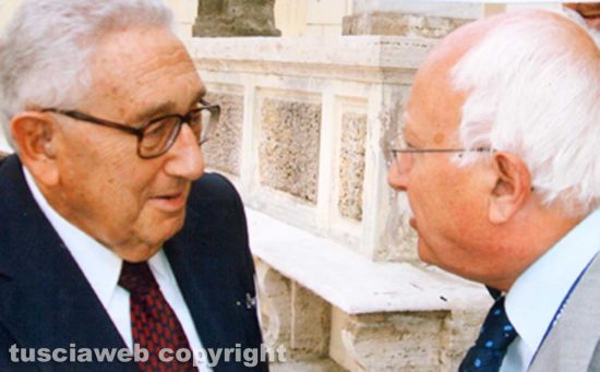 Da sinistra Henry Kissinger e Franco Bucarelli