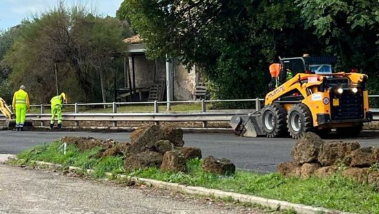 Civita Castellana - Lavori in via Flaminia