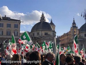 Roma - Manifestazione nazionale del Pd in piazza del Popolo