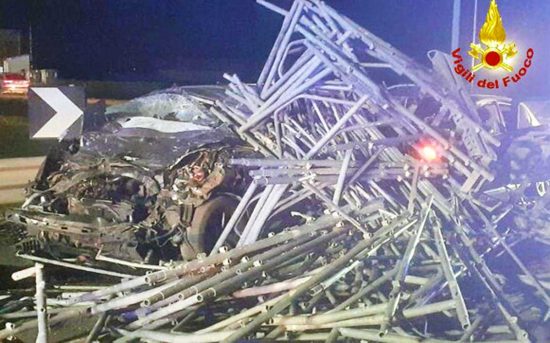 L'incidente nel Reggiano