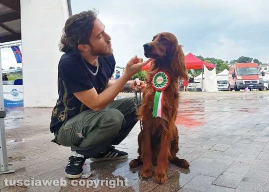 Mattia Canfora e il suo cane Eden