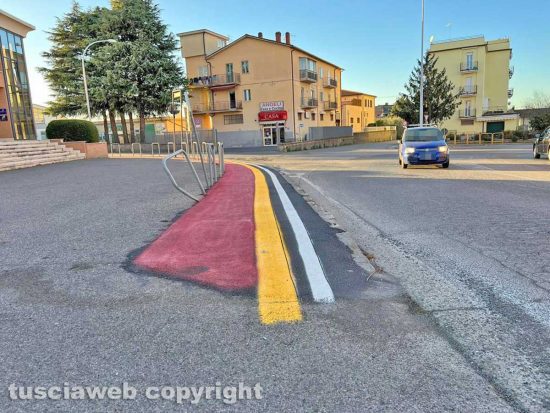 Viterbo - La pista ciclabile al Carmine