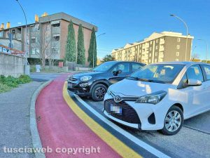 Viterbo - La pista ciclabile al Carmine