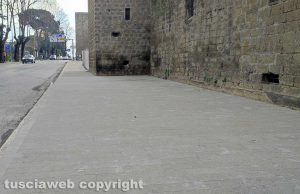 Viterbo - I nuovi marciapiedi