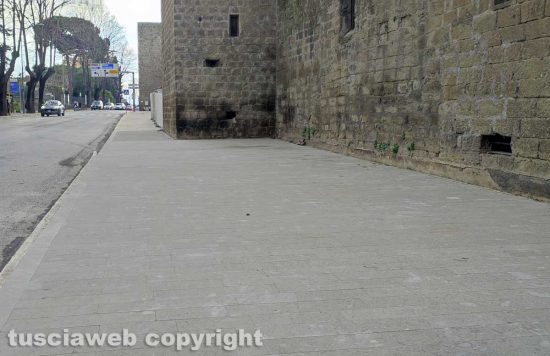 Viterbo - I nuovi marciapiedi