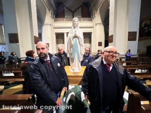 Viterbo - L'arrivo della Madonna di Lourdes pellegrina nella chiesa di Santa Rosa