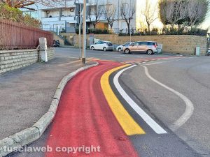 Viterbo - La pista ciclabile al Carmine