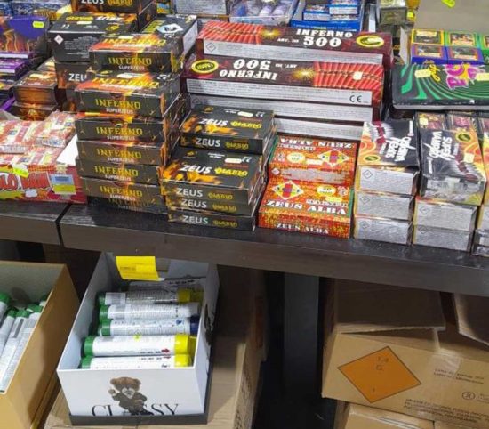 Viterbo - I fuochi d'artificio sequestrati