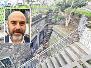 Viterbo - I bagni pubblici di piazza della Rocca - Nel riquadro Stefano Floris