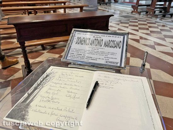 Viterbo - Funerali Domenico Antonio Marcosano