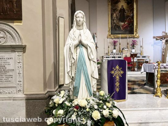 Viterbo - L'arrivo della Madonna di Lourdes pellegrina nella chiesa di Santa Rosa