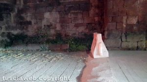 Viterbo - Porta Romana - I lavori intorno alle mura