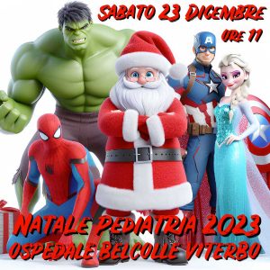 Babbo Natale arriva all'ospedale di Belcolle