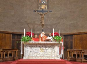 Viterbo - Il precetto di Natale interforze - Il vescovo Piazza