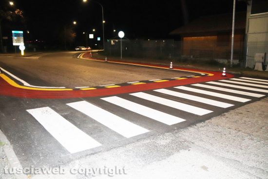 Viterbo - Pista ciclabile in via Ferdinando Agostino Agostini Solieri