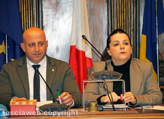 Viterbo - Consiglio comunale - Marco Ciorba e Chiara Frontini