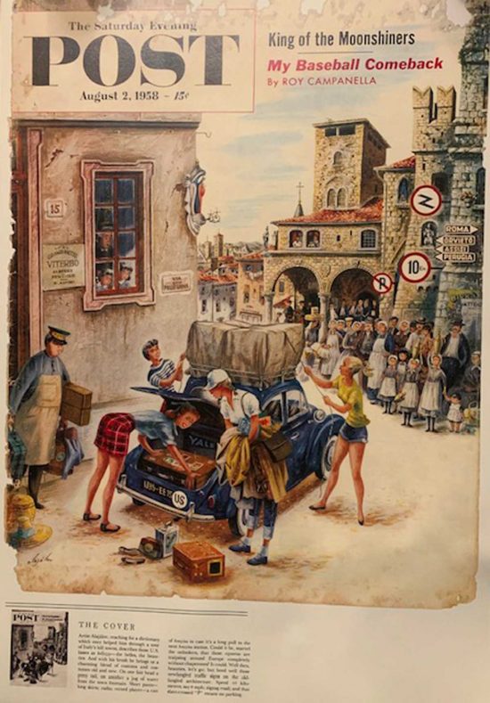 La copertina del periodico americano Post del 1958