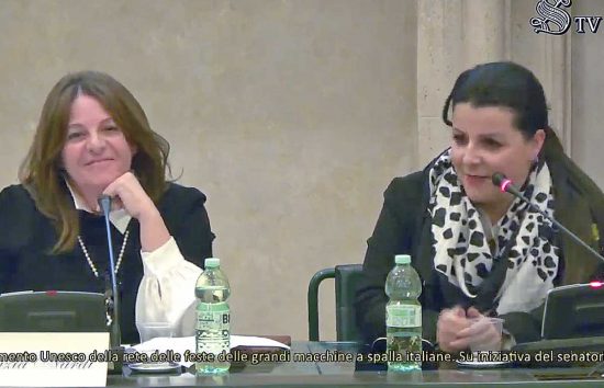 Senato - 10 anni riconoscimento Unesco Grandi macchine a spalla - Nardi e Frontini