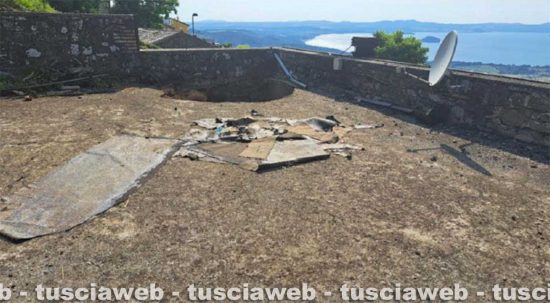 Montefiascone – Il crollo al Miralago