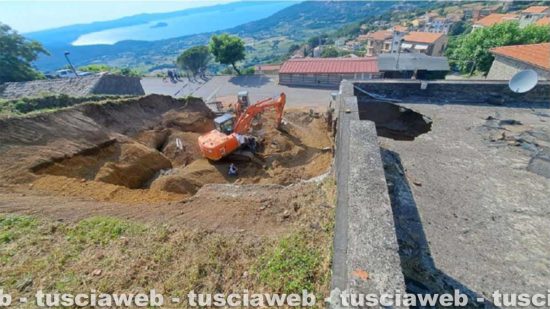 Montefiascone – Il crollo al Miralago