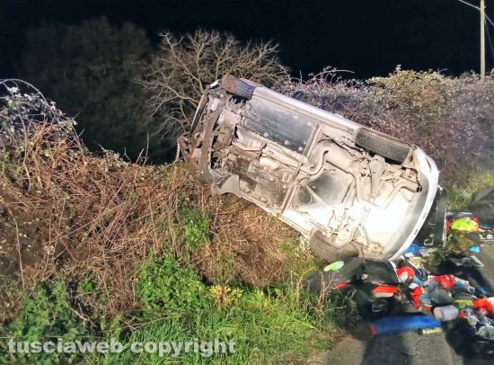 Ischia di Castro - Incidente in strada Doganella