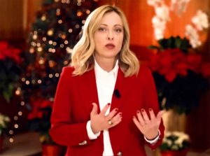 Giorgia Meloni augura un buon Natale agli italiani