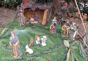 Presepe nel giardino