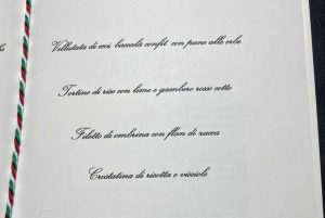 Il menu del pranzo di stato tra Giorgia Meloni e Sauli Niinisto