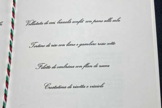 Il menu del pranzo di stato tra Giorgia Meloni e Sauli Niinisto