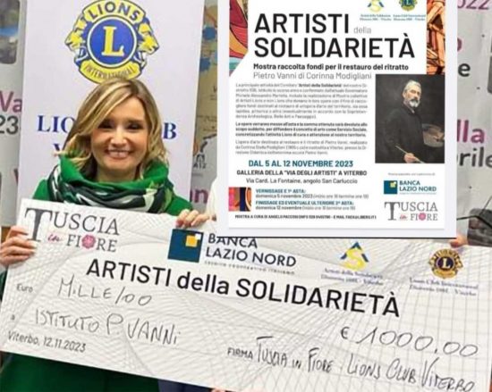Viterbo - 'Artisti della solidarietà', una mostra per il restauro del ritratto del pittore viterbese Pietro Vanni&nbsp;