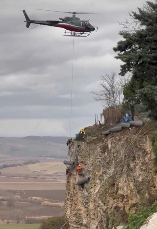 Tarquinia - Avviati i lavori di consolidamento e messa in sicurezza della rupe