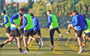 Il Civitavecchia in allenamento