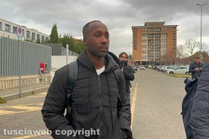 Rudy Guede al tribunale di Viterbo