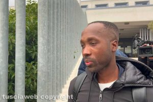 Rudy Guede al tribunale di Viterbo