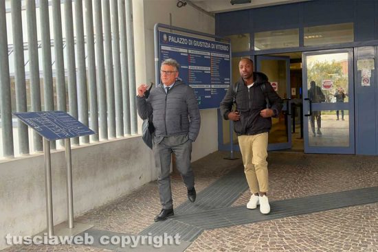 Rudy Guede al tribunale di Viterbo