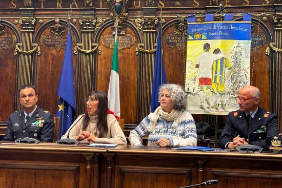 Viterbo - La cerimonia conclusiva del torneo Santa Rosa Interforze