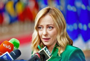 Bruxelles - Giorgia Meloni al consiglio europeo