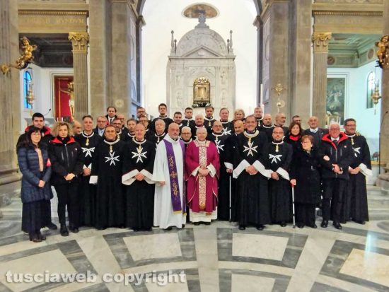 Viterbo - La Quercia - L'incontro tra il vescovo Orazio Francesco Piazza e i Cavalieri di Malta