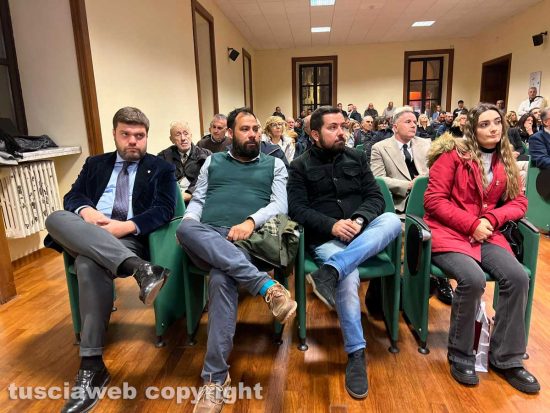 Viterbo - Il brindisi di Forza Italia a palazzo Gentili