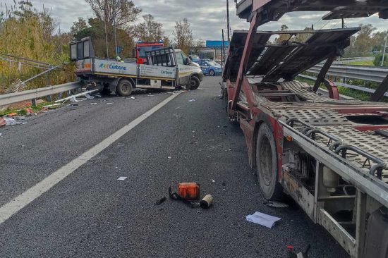 L'incidente di questa mattina sull'A12