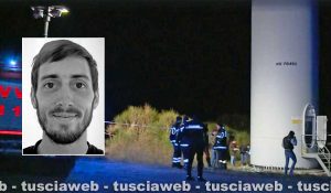 Campomaggiore - Paracadutista viterbese muore folgorato vicino a una pala eolica - Nel riquadro Riccardo D'Angeli