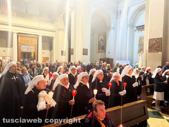 Viterbo - L'arrivo della Madonna di Lourdes pellegrina nella chiesa di Santa Rosa