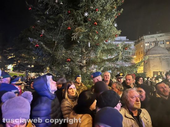 Viterbo - Accensione albero di Natale